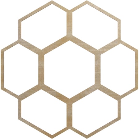 Ekena Millwork Florin Wood Fretwork Pierced Ceiling Medallion, Birch, 34"OD x 14 1/2"ID x 1/4"T CMWP34X34X0250FOBI